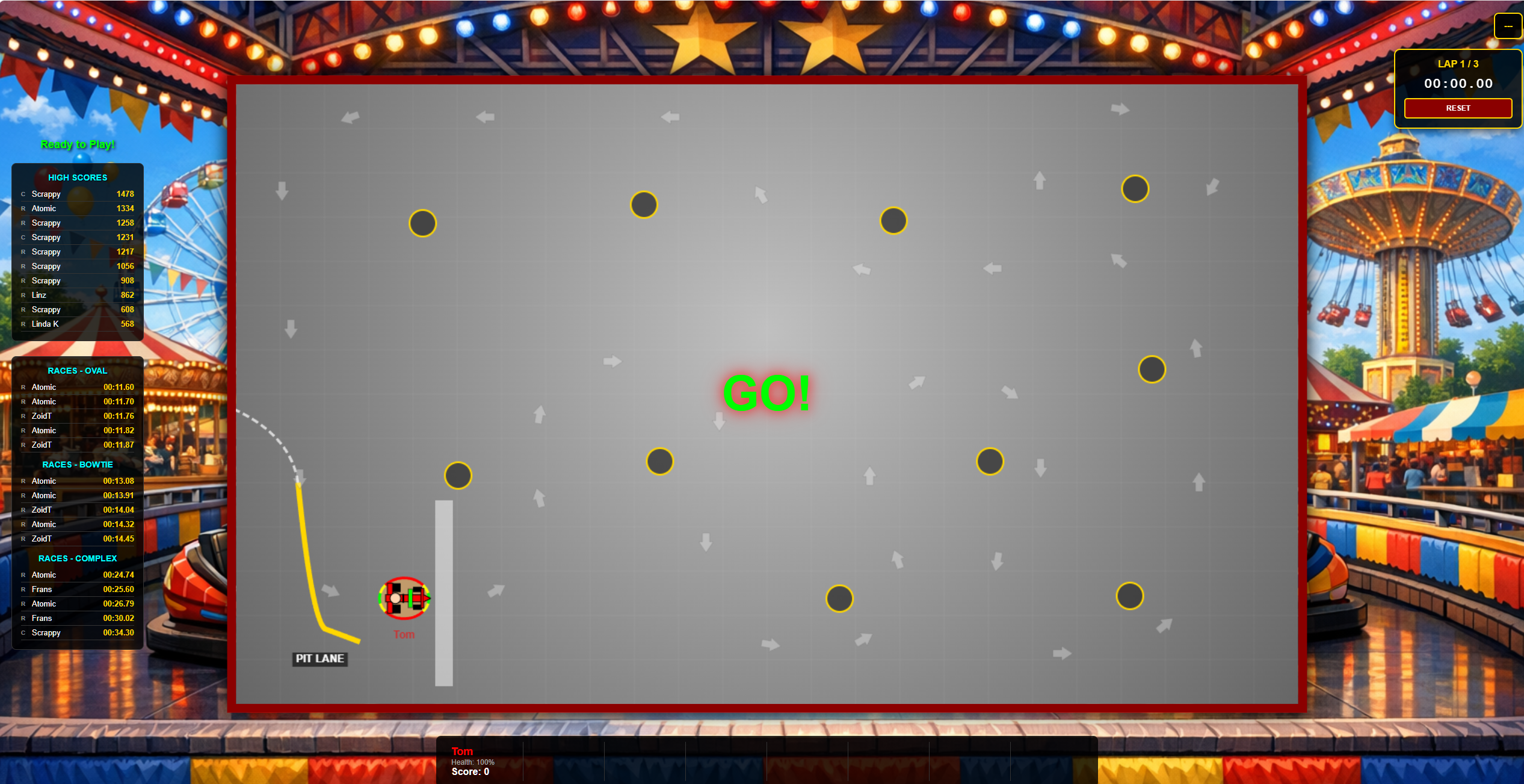 Bumper Cars Race Mode